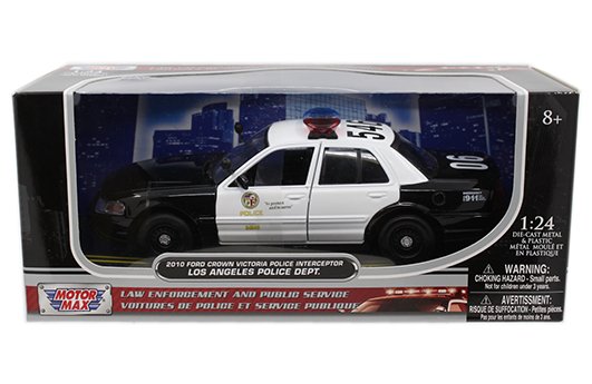 Motormax 1:24 2015 Ford Crown Victoria Interceptor LAPD ( Los Angeles Police Department ) -Law Enforcement