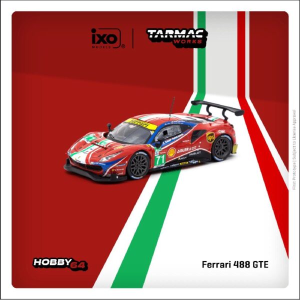 Tarmac Works 1:64 Ferrari 488 GTE 24h of Le Mans 2020 M. Molina / D. Rigon / S. Bird – Hobby64