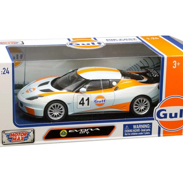 Motormax 1:24 Lotus Evora GT4 #41 (SkyBlue) – Gulf