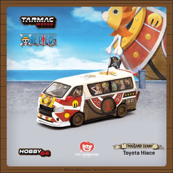 Tarmac Works 1:64 One Piece Toyota Hiace Widebody One Piece Thousand Sunny