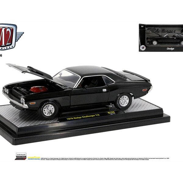 M2 Machines 1:24 1970 Dodge Challenger T/A – Black