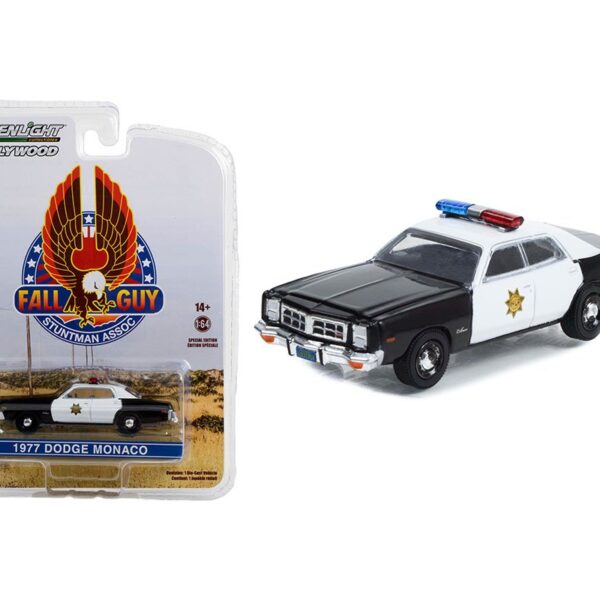 Greenlight 1:64 Fall Guy Stuntman Association – 1977 Dodge Monaco – County Sheriffâ€™s Department – Hollywood Special Edition