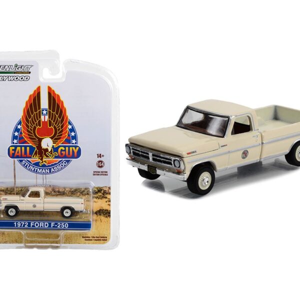 Greenlight 1:64 Fall Guy Stuntman Association – 1972 Ford F-250 Camper Special – Hollywood Special Edition