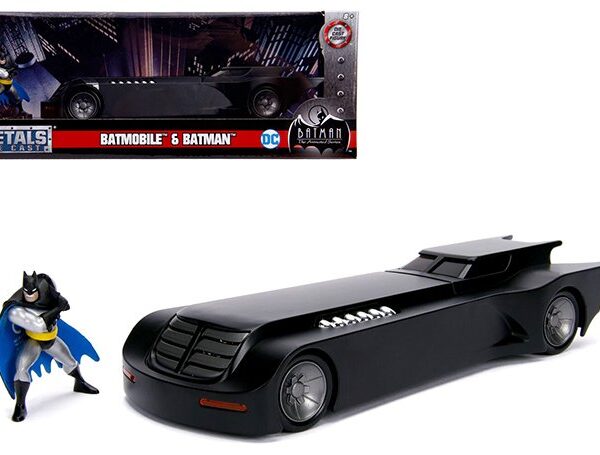 Jada 1:24 Batmobile with Batman Figure Metals – Batman The Animated Series – Hollywood Ride
