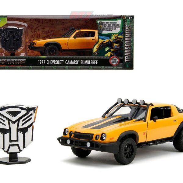 Jada 1:24 1977 Chevrolet Camaro Bumblebee – Transformers Rise of the Beasts – Hollywood Rides