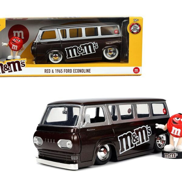 Jada 1:24 1965 Ford Econoline w/ Red M&M Figure- M&M – Hollywood Rides