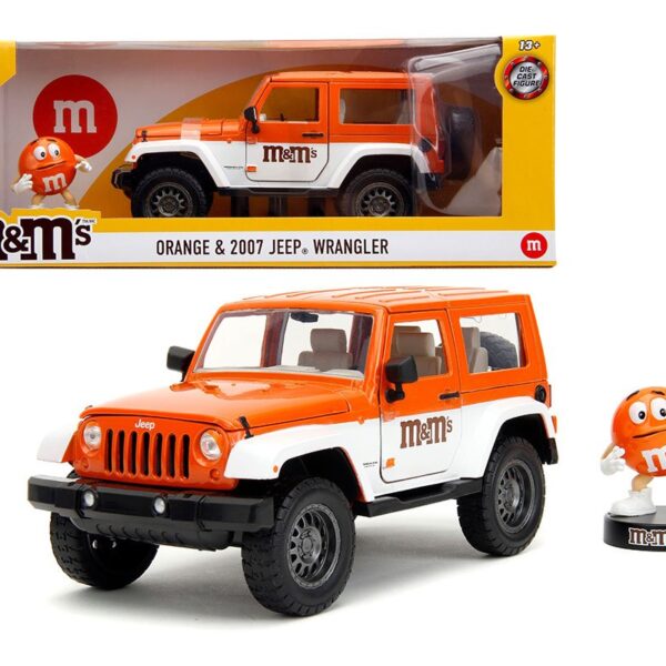 Jada 1:24 2007 Jeep Wrangler & Orange – M&M’s – Hollywood Rides