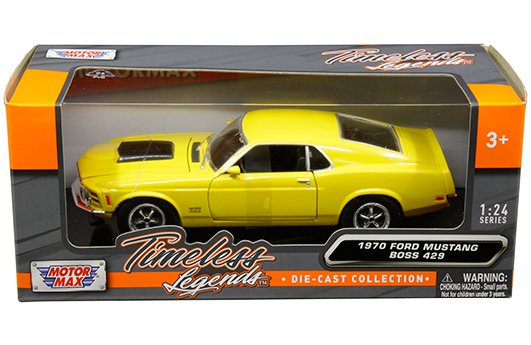 Motor Max 1:24 1970 Ford Mustang Boss 429 – Timeless Legends