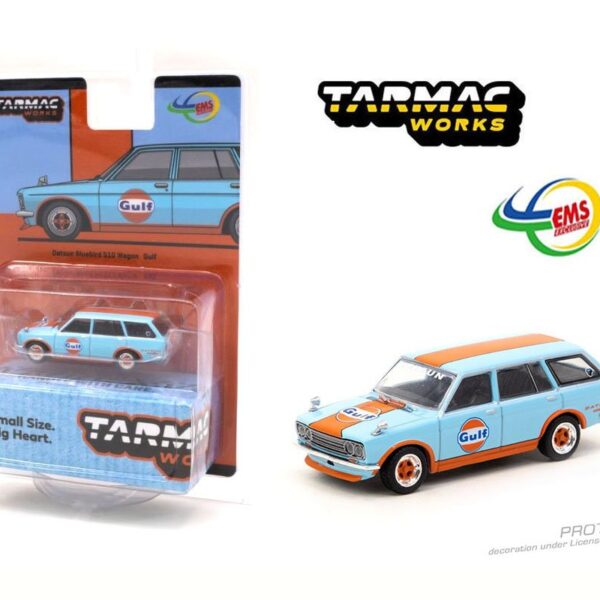 Tarmac Works 1:64 Datsun Bluebird 510 Wagon Gulf Blue – Global64 – Indonesia EMS Exclusive