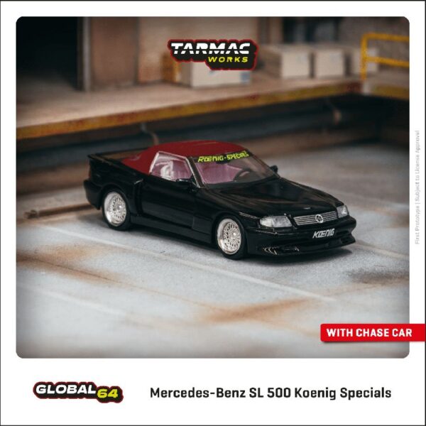 Tarmac Works 1:64 Mercedes-Benz SL 500 Koenig Specials (Black) – Global64