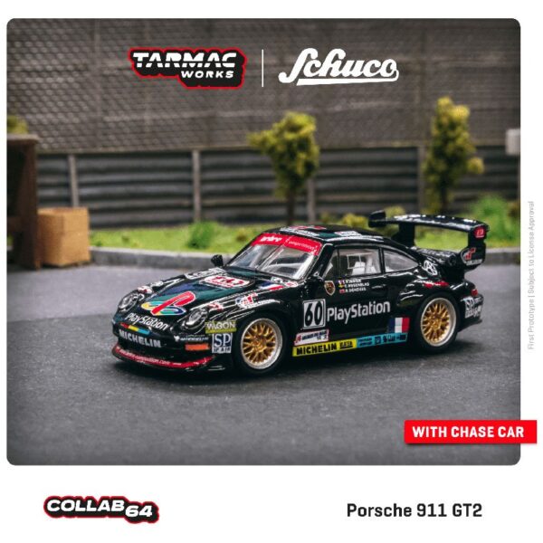 Tarmac Works 1:64 Porsche 911 GT2 24Hr Le Mans 1998 #60 – Global 64