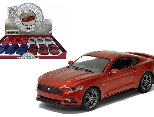 Kinsmart 1:38 Ford Mustang GT 5″ (KT5386D) – Display Tray Set of 12