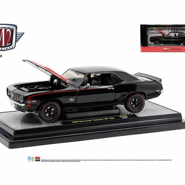 M2 Machines 1:24 1969 Chevrolet Camaro SS 396 – Black – Release 103