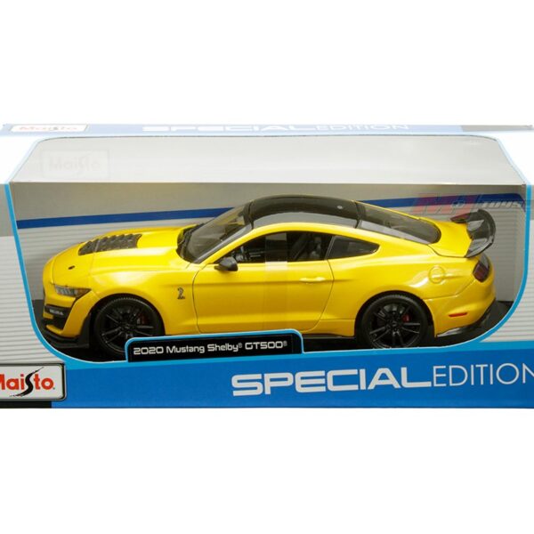 Maisto 1:18 2020 Mustang Shelby GT500 – Yellow – Special Edition