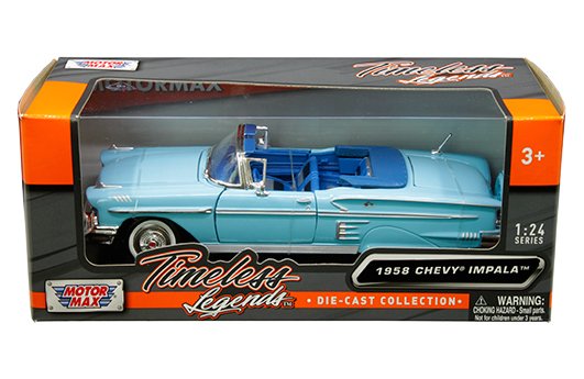 Motormax 1:24 1958 Chevrolet Impala Convertible â€“ Timeless Legends
