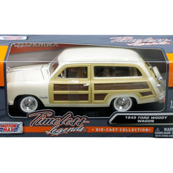 Motormax 1:24 1949 Ford Woody Wagon – Timeless Legends