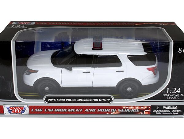 Motormax 1:24 2015 Ford Police Interceptor Utility with Lightbar
