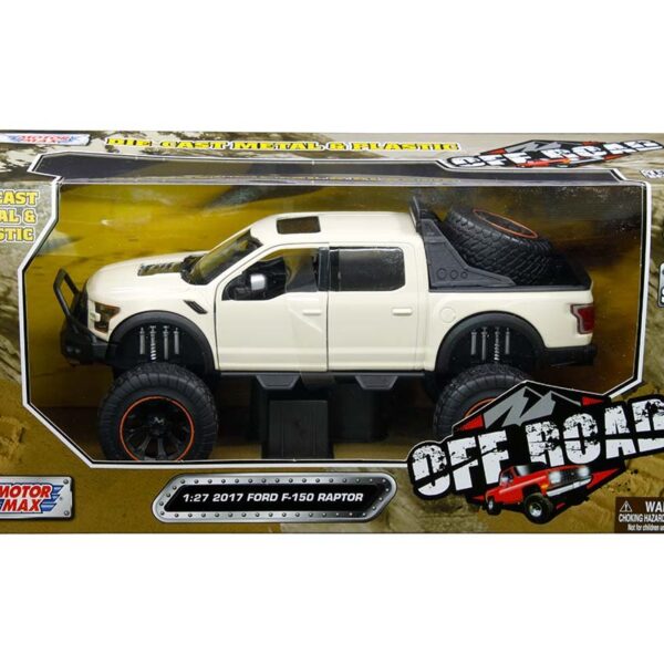 Motormax 1:27 2017 Ford F-150 Raptor (Beige) – Off Road
