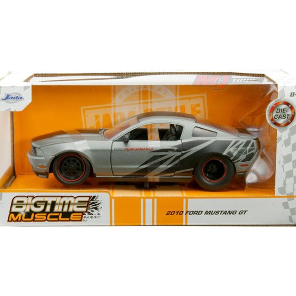 Jada 1:24 2010 Ford Mustang GT – Satin Grey Metallic – Bigtime Muscle