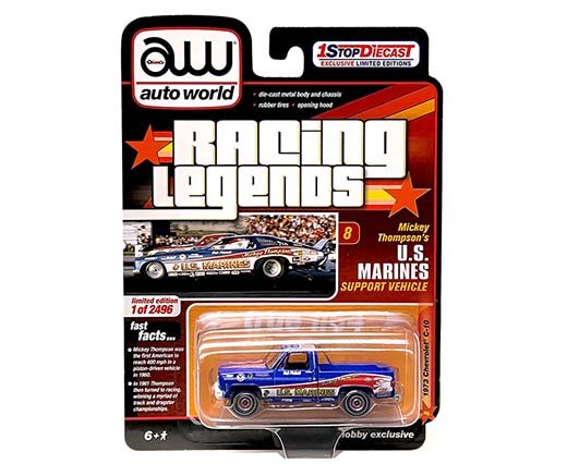 Auto World 1:64 973 Chevrolet C10 Mickey Thompson’s U.S. Marine – Racing Legend – 1Stop Exclusive