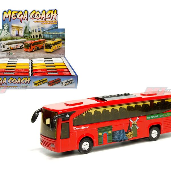 7.5″ Mega Coach – 3 Colors – Display Tray Set of 12