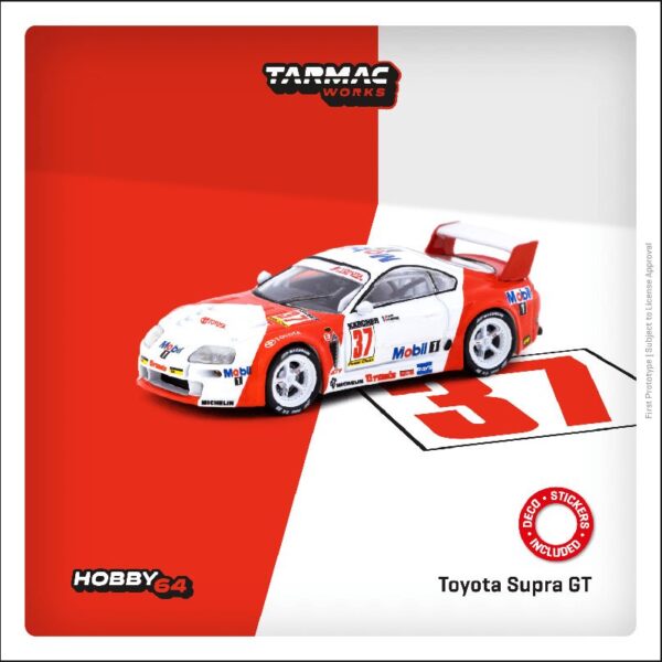 Tarmac Works 1:64 Toyota Supra GT BPR Zhuhai 1995  P. Alliot / P-H. Raphanel #37 w/ Case