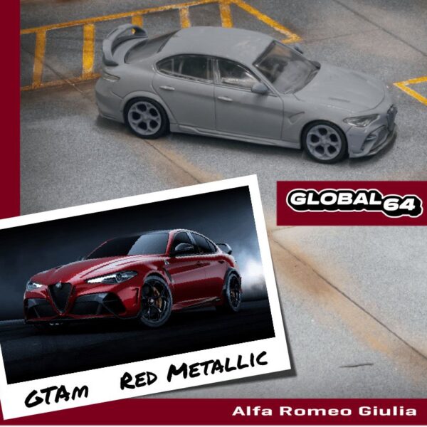 Tarmac Works 1:64 Alfa Romeo Giulia GTAm – Red Metallic – Global64