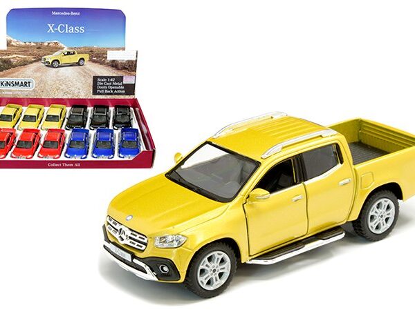 Kinsmart 1:42 2017 Mercedes-Benz X-Class Truck 5″ (KT5410D) -Display Tray Box of 12
