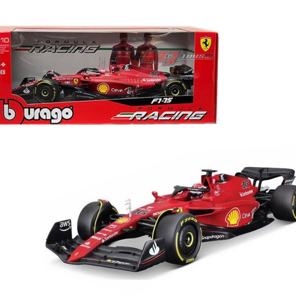 Bburago 1:18 Ferrari Racing F1-75 2022 #16 C. Leclerc – Scuderia Ferrari Racing