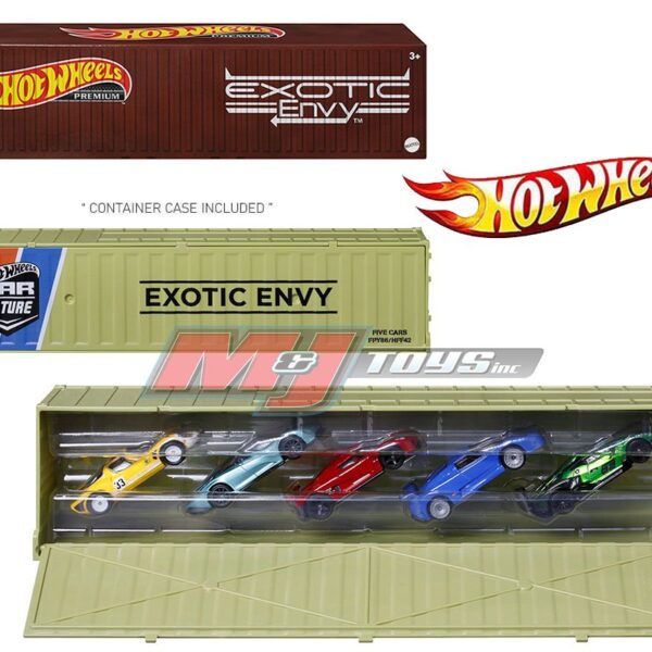 Hot Wheels 1:64 Car Culture Container Bundle 5-Car Set – Exotic Envy