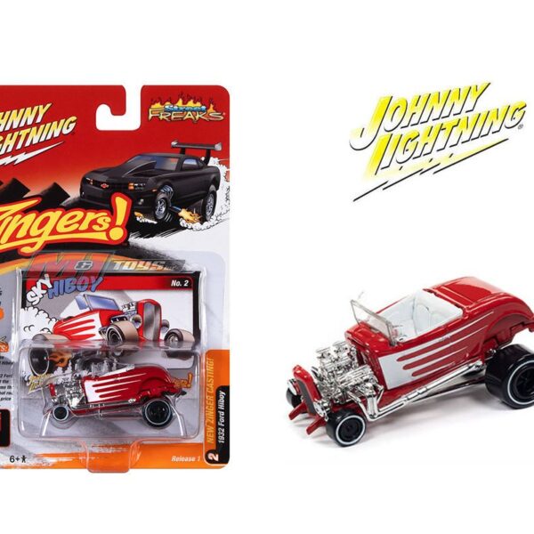Johnny Lightning 1:64 Street Freaks 2023 Release 1 Version B 1932 Ford Hiboy  – Red – Solid Pack