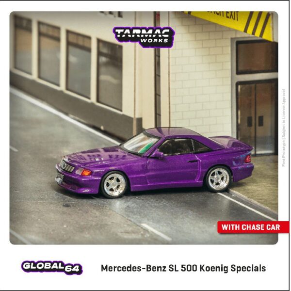 Tarmac Works 1:64 Global Mercedes-Benz SL 500 Koenig Specials – Purple