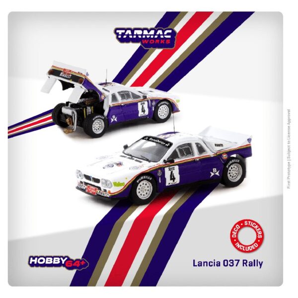 Tarmac Works 1:64 Lancia 037 Rally Rally Costa Brava 1985 S. ServiÃ  / J. Sabater #4