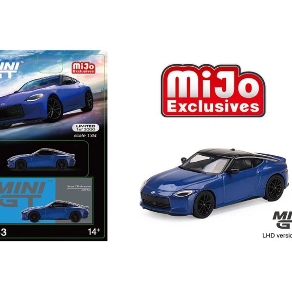 Mini GT 1:64 Nissan Z Performance 2023 Seiran Blue – Mijo Exclusive USA