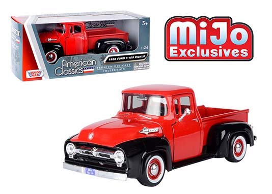 Motormax 1:24 1956 Ford F-100 Pickup (Two-Tone with white wall tires)  – American Classics – MiJo Exclusives