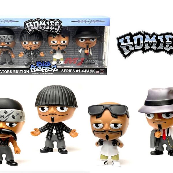 Homies Figures 4.5″ Big Headz Series 1 Gift Set 4 pack