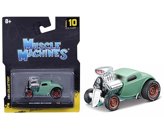 Muscle Machines 1:64 1933 Ford Coupe (Green)