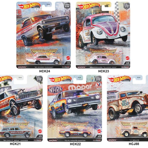 Hot Wheels 1:64 Car Culture 2022 R Case DRAG STRIP Assortment of SOLID PACK CASES