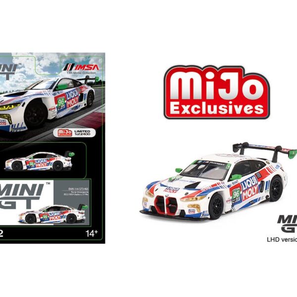 Mini GT 1:64 Mijo Exclusives BMW M4 GT3 #96 Turner Motorsports 2022 IMSA Daytona 24 Hrs