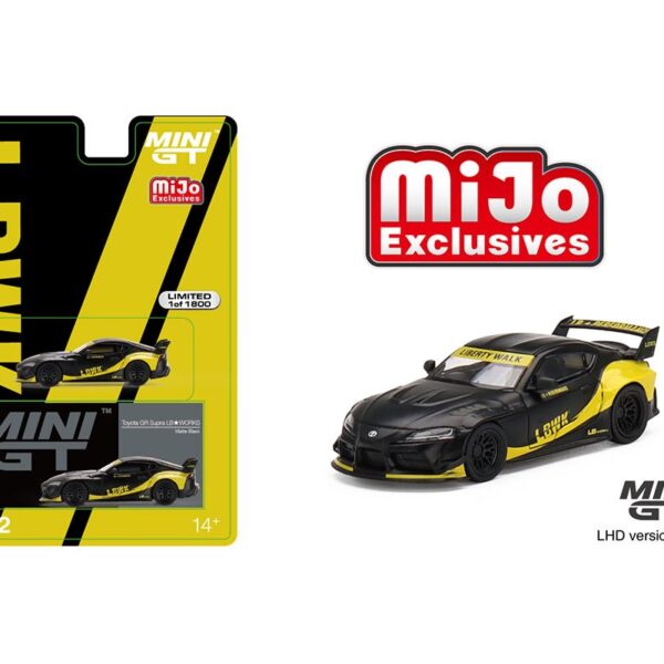 Mini GT 1:64 Toyota GR Supra LB-Works Matte Black – Mijo Exclusive