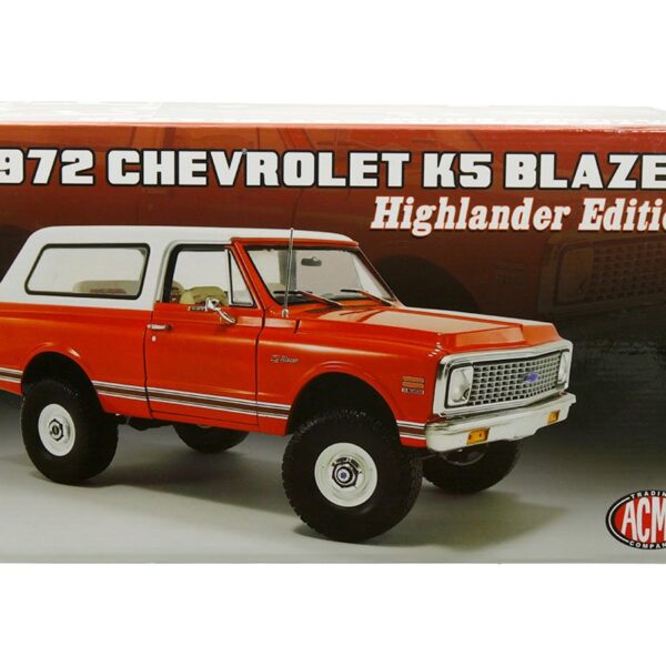 ACME 1:18 1972 Chevrolet K5 Blazer Highlander Edition – Red with White Top – Limited 1 of 690