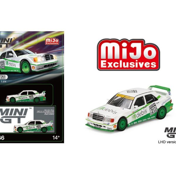 Mini GT 1:64 Mercedes-Benz 190E 2.5 16 Evolution II 1991 DTM Zakspeed #20 Michael Schumacher -Mijo Exclusives