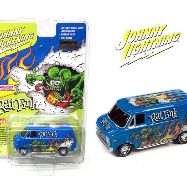 Johnny Lightning 1:64 1977 Chevrolet G-20 Van Rat Fink Custom (Limited Edition 1 of 2,496 ) – 1-Stop Exclusive