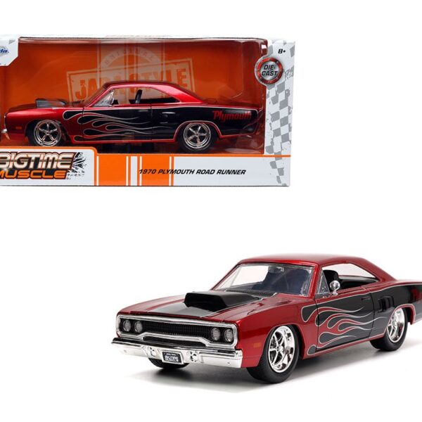 Jada 1:24 1970 Plymouth Road Runner with Flames – Bigtime Muscle
