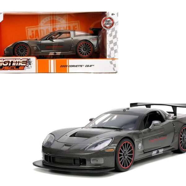 Jada 1:24 2005 Chevrolet Corvette C6-R – Grey -Bigtime Muscle