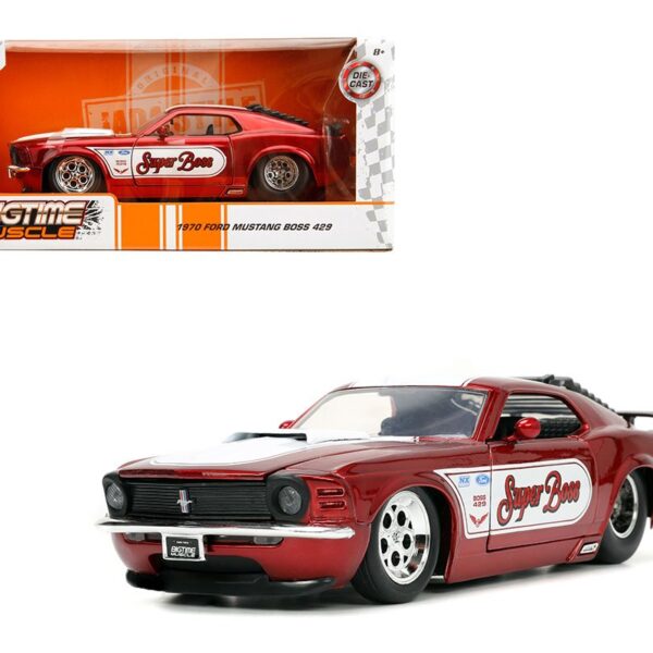 Jada 1:24 1970 Ford Mustang Boss 429 (Red Metallic) – Bigtime Muscle
