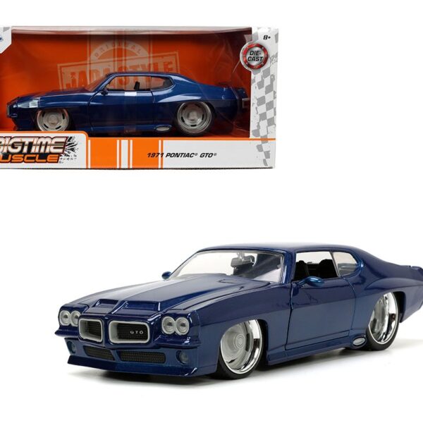 Jada 1:24 1971 Pontiac GTO – Blue – Bigtime Muscle