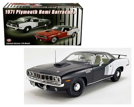 ACME 1:18 1971 Plymouth Hemi Barracuda (Black)
