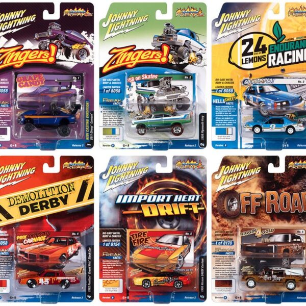Johnny Lightning 1:64 Street Freaks 2022 Release 2 Version B 6-Style Assortment