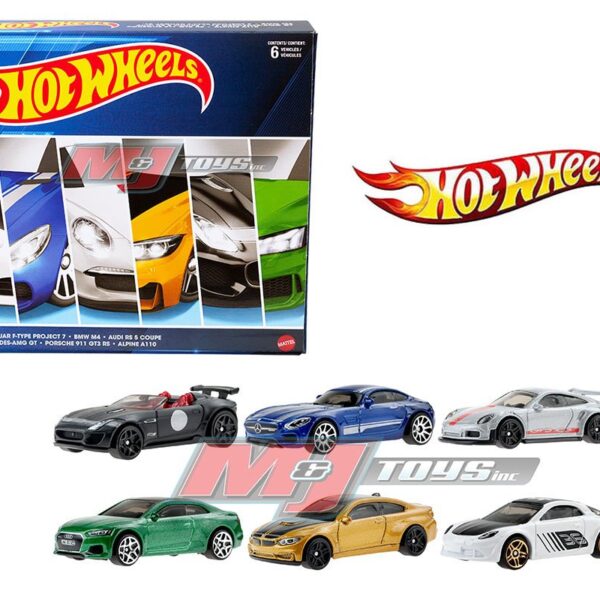 Hot Wheels 1:64 European Theme Multipack 6-Car Set